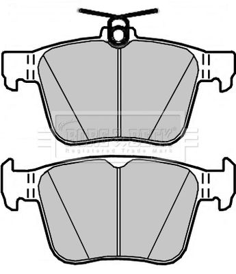 BORG & BECK Piduriklotsi komplekt,ketaspidur BBP2402